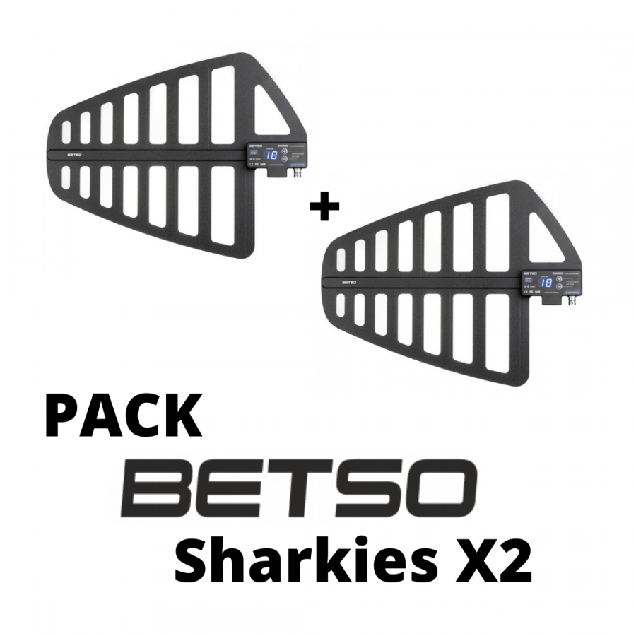 Betso Sharkie UHF Active Antenna PACK 