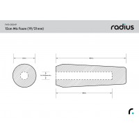 Radius 12cm Mic Foam (19-22)