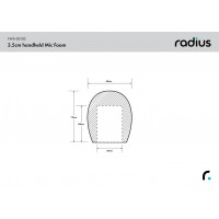 Radius 3.5cm Handheld Mic Foam (50)