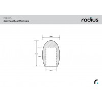 Radius 3cm Handheld Mic Foam (55)