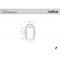 Radius 3cm Handheld Mic Foam (55)