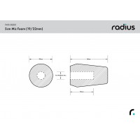 Radius 5cm Mic Foam (19-22)