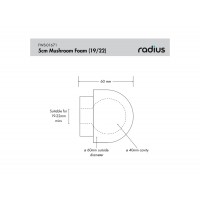 Radius 5cm Mushroom Foam