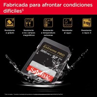 SanDisk Extreme Pro SDXC UHS-I 64 GB, Hasta 200 MB/s lectura, Vídeo 4K UHD