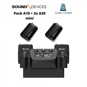 Sound Devices A-20 Mini Transmitter and Audio Limited A10 Dual Receiver Pack