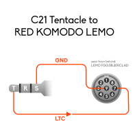 TENTACLE TO RED 9-PIN TIMECODE CABLE